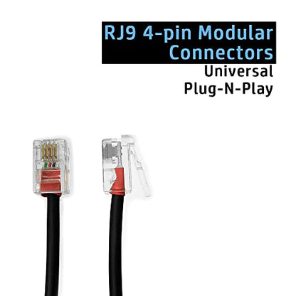 Office Desk IP Phone Headset RJ9 Compatible with Avaya 1416 1608 2410 5621 9504 9608G 9611G Cisco 7821 7911 7941 7942 7945 7962 8845 8851 Volume Control Adjustable Mic Noise Cancelling | for Avaya 2410 5621 9504 9608G 9611G, Cisco 7911 7941 7942 7945 7962