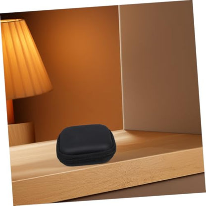 Black EVA Earphone Case Pouch, Hard Shell Mini Storage Box