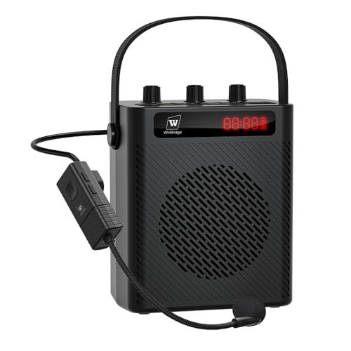 30W Wireless Voice Amplifier with Headset Microphone | Portable Bluetooth 5.3 PA System for Teachers, Personal Rechargeable Megaphone with Speaker for Teaching & Speaking S93