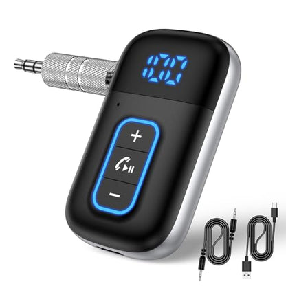 3.5mm Aux Bluetooth Car Adapter, Wireless Audio Receiver for Car/Speaker
