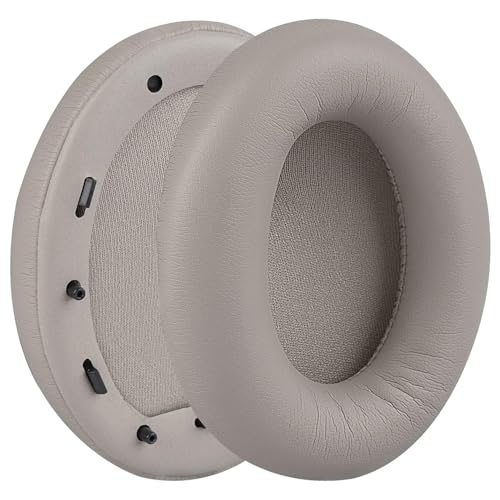 Replacement Earpads Ear Cups Cushion Muffs for Sony WH 1000XM4 Over-Ear Headphones with Protein Leather Noise Isolation Memory Foam - Champagne