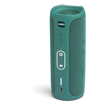 JBL FLIP 5 - Waterproof Portable Bluetooth Speaker Made From 100% Recycled Plastic - Green | Made from 90 recycled plastic, Sounds better than ever, Bring the party anywhere, Make a splash with IPX7 waterproof design - color: Eco Green