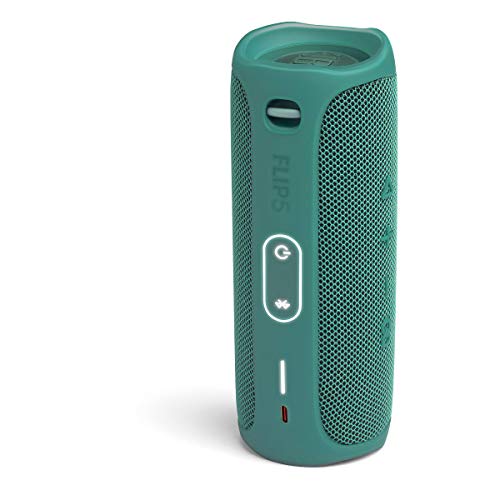JBL FLIP 5 - Waterproof Portable Bluetooth Speaker Made From 100% Recycled Plastic - Green | Made from 90 recycled plastic, Sounds better than ever, Bring the party anywhere, Make a splash with IPX7 waterproof design - color: Eco Green