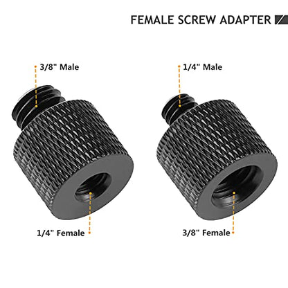 24 Pcs Camera Screw Adapter Set - 1/4 to 3/8 Tripod Mount Converter for Camera, Monopod, Ballhead, Flash Light Stand - color: 24 Pcs