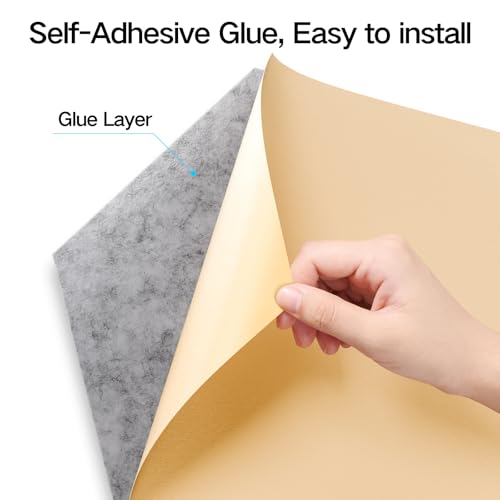 12 Pack Self-Adhesive Acoustic Panels 12" X 10" X 0.4" - Sound Proof Foam Panels with High Density,Stylish Y-Lined Design, Flame Resistant, Absorb Noise and Eliminate Echoes(Silver Gray) - color: Silver/Gray, size: Y-Cut Hexagon 12 Pack