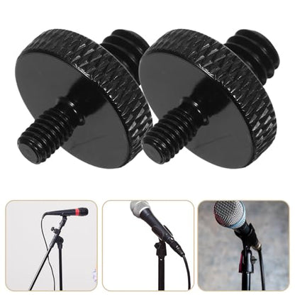 Happyyami 8pcs Male to Male Thread Adapter Screws for Mic Stand Camera Mount Tripod High-Strength Metal Mic Adapter Nut for Secure and Recording Setup