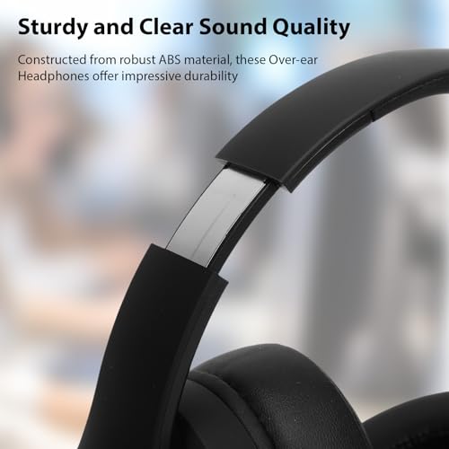 Over Ear Headphones, Foldable and Portable, with Memory Foam earcups, 3.5mm Headphone Jack, and deep bass,Suitable for Mobile Phones, Computers