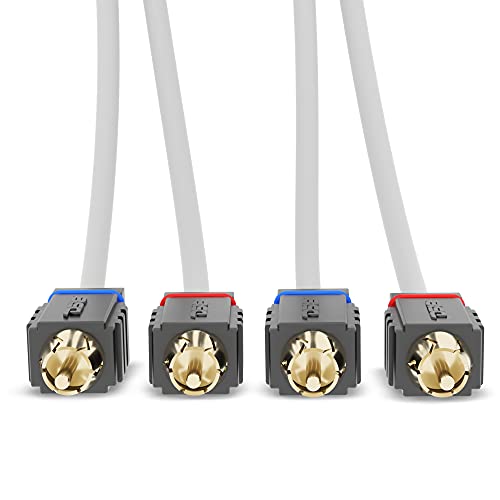 DS18 MOFCR-12FT 2 Channels OFC Marine RCA Audio Stereo Cable - 12 Feet - style: 12 Ft