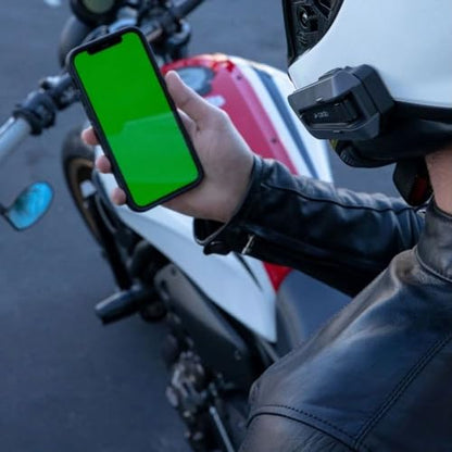 Cardo PACKTALK Edge Motorcycle Bluetooth Communication System Headset Intercom - Dual Pack - size: Dual Pack, style: Edge