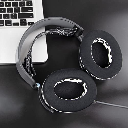 SOULWIT Earpads for ATH M50X/M40X, HyperX Cloud 2/3/Alpha, MDR-7506, Arctis 7/9/5/Nova 7/Pro Wired, G Pro X, Sennheiser HD280, Razer Kaira/Barracuda/Kraken Series, Turtle Beach Stealth,Cooling Gel-S L - color: Snow Leopard