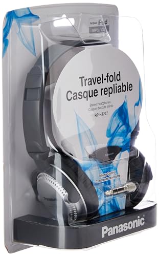 Panasonic Stereo Headphones On Ear Headphones with XBS Port, Integrated Volume Controller and Lightweight Foldable Design - RP-HT227-K (Black & Silver) 36 x 6.7 x 0.5 inches (Pack of 10) - size: 36 x 6.7 x 0.5 inches (Pack of 10), style: On Ear - With Vol