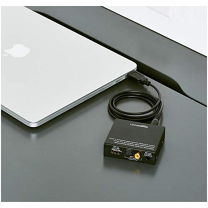 Amazon Basics 4K @30Hz HDMI to HDMI and Audio Extractor Converter with SPDIF, Stereo Audio Output, Toslink Optical Audio for Apple TV, Fire TV, Fire Stick, Blu-Ray Players, Black