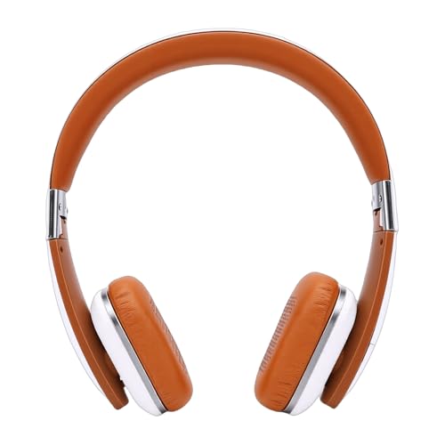 Wireless Headphones, Over Ear Headphones, Foldable Lightweight Stereo Headset, Ideal for Travel Smartphone Computer Laptop, Support Dual Device Simultaneously (White) - color: White