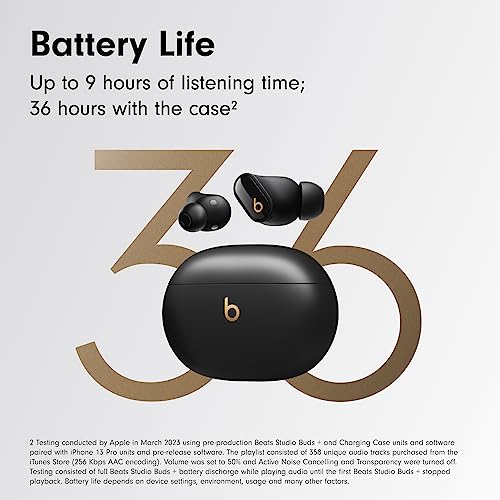 Beats Studio Buds + with Apple 20W USB-C Power Adapter - Black/Gold - color: Black/Gold, style: With Power Adapter