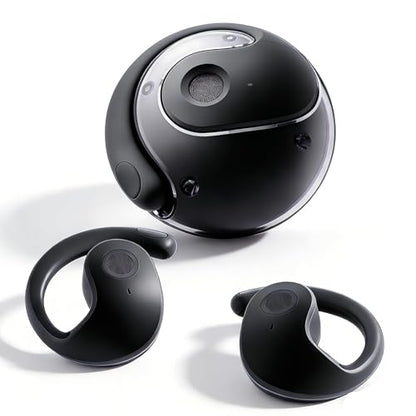 Open Over Ear Earbuds Open Ear Headphones Wireless Bluetooth | Over The Ear Earbuds That Don'T Go In Your Ear Air Conduction With Awareness Of Surroundings With Over-Ear Hooks - color: Black