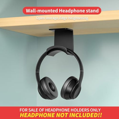 Game Headphone Stand for Desk Mini Headphone Hanger Holder with Strong Adhesive Game Headset Stand Headphone Holder-Under Desk… - style: under desk