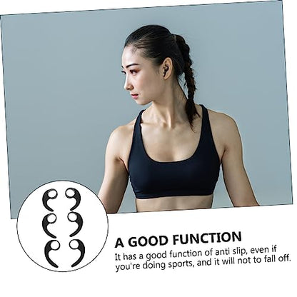 GARVALON Silicone Earphone Clip Hooks 10mm Fit Ear Wings for Earbuds Sturdy Fashionable Design