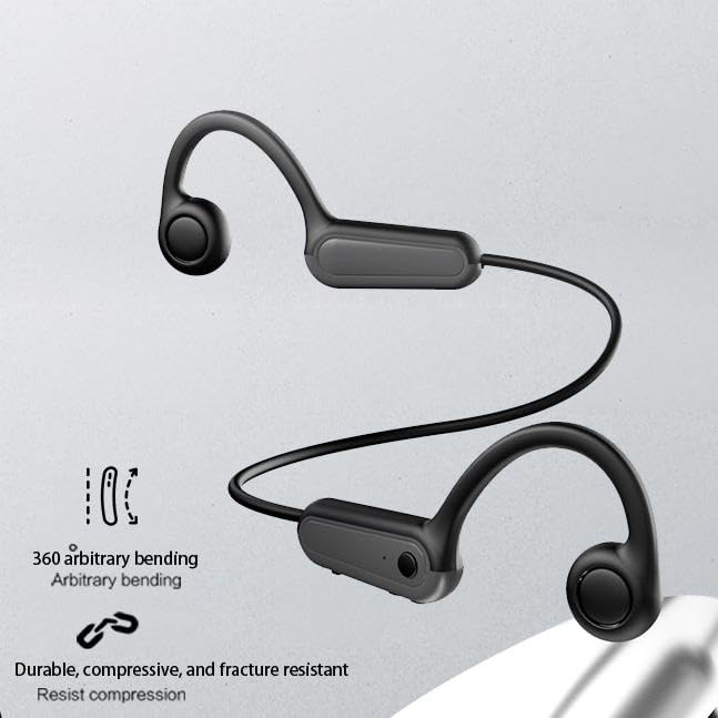 True Bone Conduction Open Ear Headset Waterproof Stereo Bluetooth Earphone Pairless Wear Ideal Choice for Driving Bicycling Running Skiing-B8 Blue - color: Bone Conduction B8 Blue