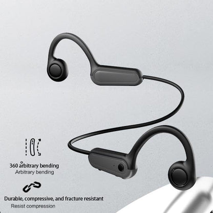 True Bone Conduction Open Ear Headset Waterproof Stereo Bluetooth Earphone Pairless Wear Ideal Choice for Driving Bicycling Running Skiing-B8 Blue - color: Bone Conduction B8 Blue
