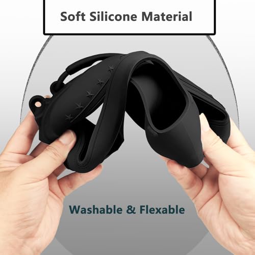 JCHPINE Silicone Cover Case for Bose SoundLink Plus Portable Speaker | Protective Soft Silicone Case with Carrying Handle and Shoulder Strap (Black) - color: Black Case