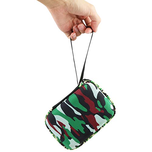 for JBL Go 5/4/3 Ultra Portable Speaker Hard Travel Case, Squad Camouflage | Protective Storage Bag with Mesh Pocket & Hand Strap, Shockproof EVA Carrying Box, Soft Lining - color: Squad Camouflage Case