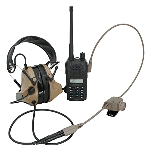 U94 PTT 2 Pin K-Plug & U-174 Cable for Tactical Headset UV5R