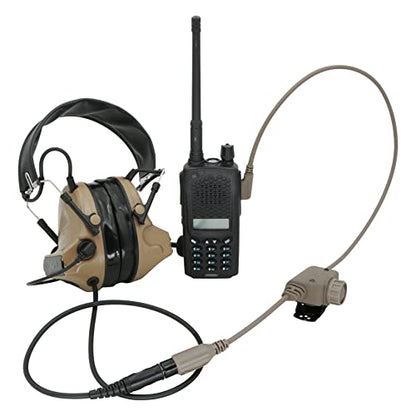 U94 PTT 2 Pin K-Plug & U-174 Cable for Tactical Headset UV5R