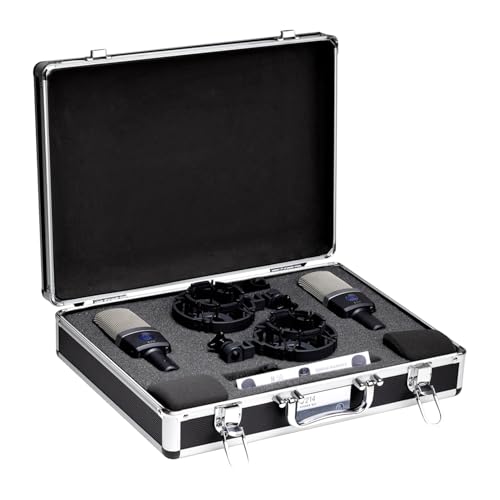 AKG Pro Audio C214 Professional Large-Diaphragm Condenser Microphone, Matched Pair, C214 Pair - style: C214 Pair