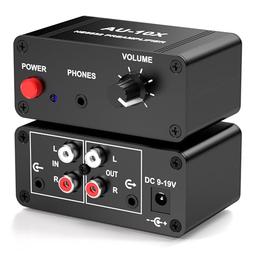 Phono Preamp, Mini Stereo Audio Preamplifier, Headphone Amplifier