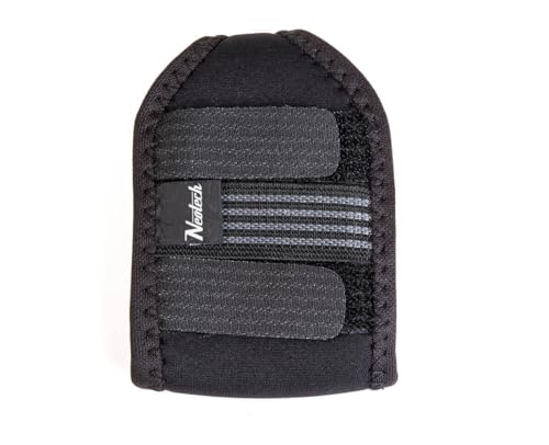 Neotech Wireless Transmitter Pouch – Neoprene Bodypack Holder with Elastic Strap | Fits Wireless Mic Packs & IEM Receivers | Black – Made in USA