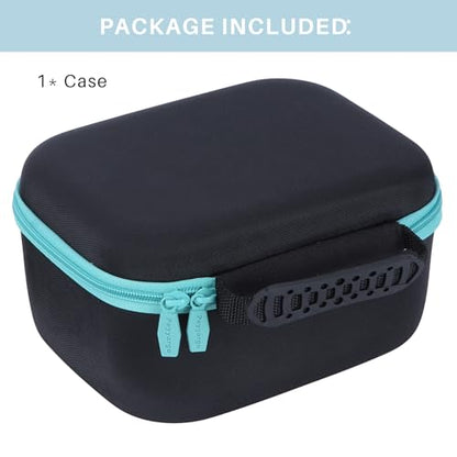 Storage Case Compatible with Walker's Razor Slim Shooting Hearing Protection Electronic Earmuffs - color: Black + Light Blue