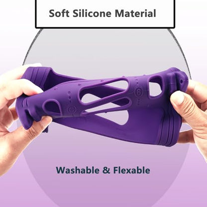 JCHPINE Silicone Cover and Carrying Case for JBL Charge 6 Bluetooth Speaker | Accessories for JBL Charge 6 AI Sound Bluetooth Speaker Protective Cases with Shoulder Strap (Purple) - color: Purple