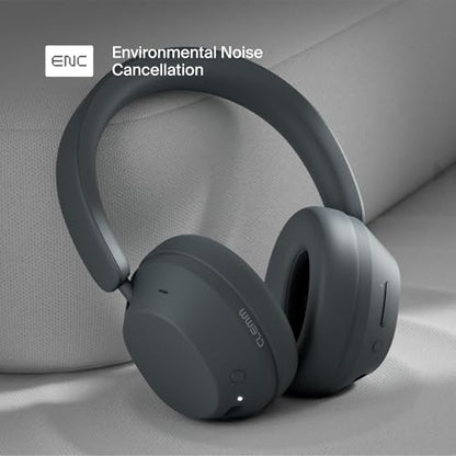 Clemm Preset Wireless Over-Ear Headphones, 95H Playtime, Bluetooth, 40mm Drivers, Built-in Mic, Memory Foam Earcups, Aux Cable Included, Foldable Design, Graphite - color: Graphit