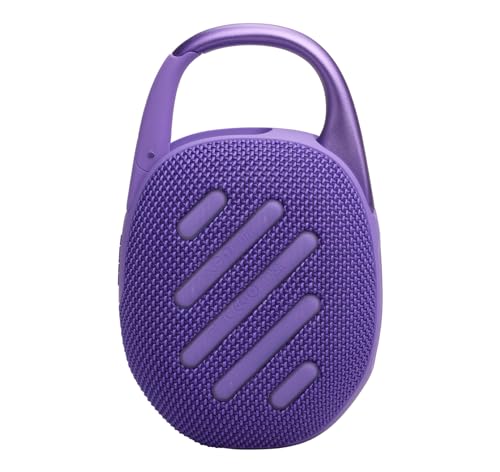 JBL Clip 5 Bluetooth Speaker and divvi! Protective Case - Purple - color: Purple
