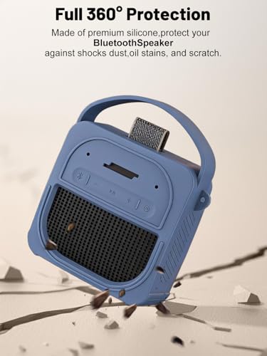 Silicone Protective Case for Bose SoundLink Micro (2nd Gen) Bluetooth Speaker, Full-Body Protective Cover with Precise Cutout, Shockproof Dustproof Protector Sleeve & Scratch-Resistant Sleeve[Blue] - color: Blue