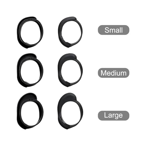 Klowcok Replacement Ear Wings for Skullcandy Method 360 ANC Earbuds, Black - color: Black