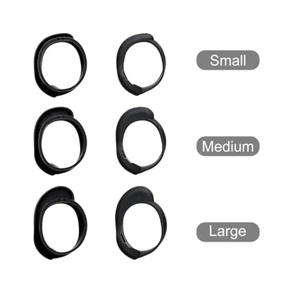Klowcok Replacement Ear Wings for Skullcandy Method 360 ANC Earbuds, Black - color: Black