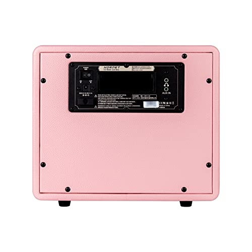 MOOER Guitar Amplifier Combo 15W, Practice Amp with 9 Digital Amp Models, 6.5" Speaker, Bluetooth, Headphone Output, for Electric/Acoustic Guitar and Bass - Hornet Pink - color: pink