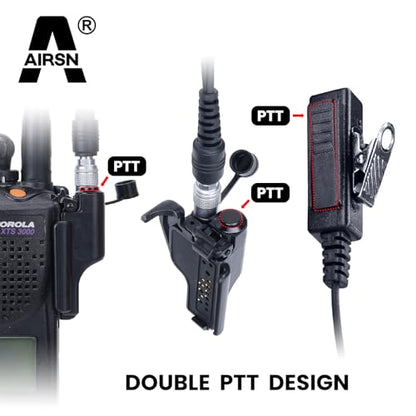 Quick Disconnect Police Lapel XTS2500 Radio Earpiece for M0torola XTS5000 XTS3000 Walkie Talkie Law Enforcement Surveillance Headset - style: Quick Disconnect Style