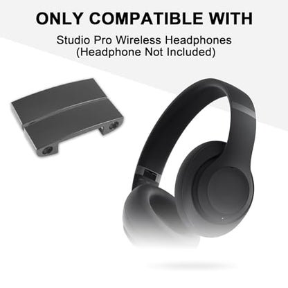 Adhiper Hinge Replacement Metal Repair Parts for Beats Studio Pro Headphone | Studio Pro Durable Repair Kit Replacement Headband Metal Folding Hinge Clip Cover Pin Repair Parts Set（Silver Gray） - color: Silver Gray