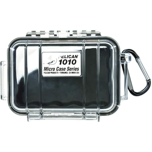 Pelican 1010 Micro Case (Black/Clear) - color: Black/Clear, size: One Size