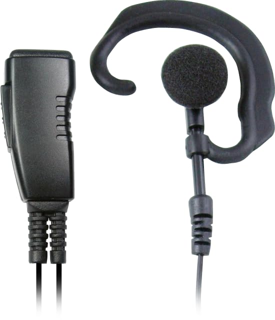 Pryme® LMC-1EH31 Pro-Grade Commercial Lapel Mic w/Soft Earhook Earphone - Fits: Kenwood 1-Pin for NX-P500 Series - style: Fits: Kenwood 1-Pin for NX-P500 Series
