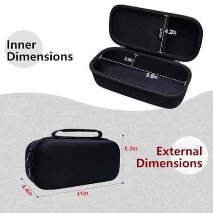 L LTGEM Speaker Case Compatible with JLab JBuds Party Portable Bluetooth Speaker, Office Travel Carrying Storage Bag - Black(Case Only) - color: Black