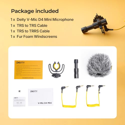 Deity V-Mic D4 Mini Supercardioid On-Camera Mic for DSLR & Vlog