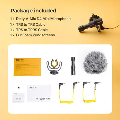 Deity V-Mic D4 Mini Supercardioid On-Camera Mic for DSLR & Vlog
