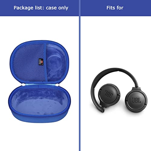 FBLFOBELI Headphone Cases EVA Hard Storage Case for JBL TUNE 500BT/510BT/T450BT/710BT/JBL Live 650 BT NC On-Ear Wireless Bluetooth Headphone, Travel Protective Bag (Blue) - color: Blue