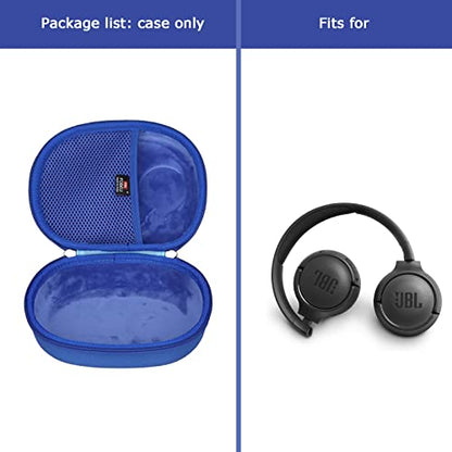 FBLFOBELI Headphone Cases EVA Hard Storage Case for JBL TUNE 500BT/510BT/T450BT/710BT/JBL Live 650 BT NC On-Ear Wireless Bluetooth Headphone, Travel Protective Bag (Blue) - color: Blue