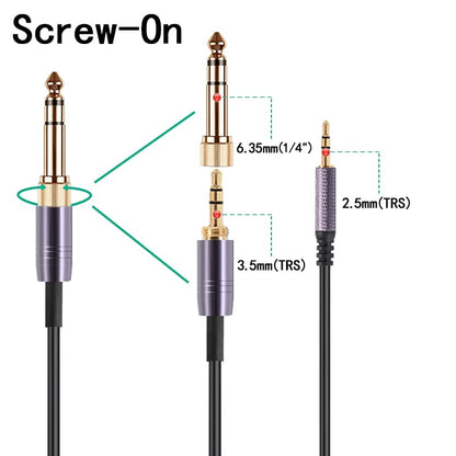 FAAEAL QC35 Coiled Audio Cable Replacement for Bose QC45(QuietComfort 45) NC700,AKG Y55BT Y55 Headphones, 2.5mm to 3.5mm(1/8”) Extension Aux Cord with 6.35mm (1/4") Adapter(4.2ft-14ft) - size: 4.2ft-14ft