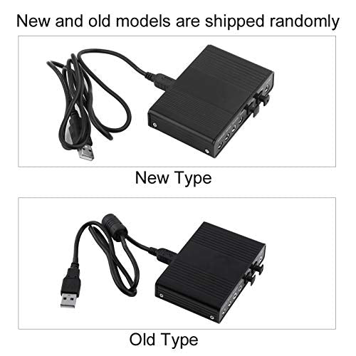 USB 2.0 External Sound Card, 6 Channel External Audio Adapter with SPDIF, Audio Sound Card Adapter for PC Laptop Recording, Plug and Play