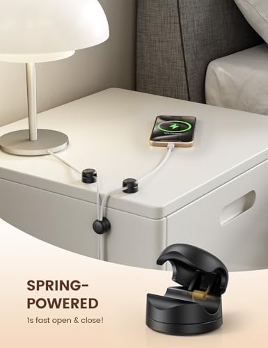Lamicall 12Pack Rotating Cord Organizer, Desk Office Nightstand Accessories - size: 12Pack - Rotatable